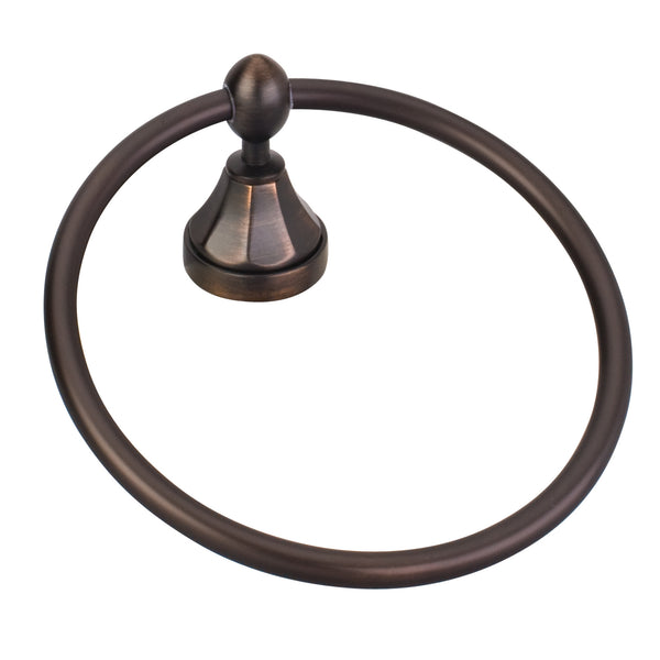 Newbury Brushed Oil Rubbed Bronze Towel Ring - Retail Packaged