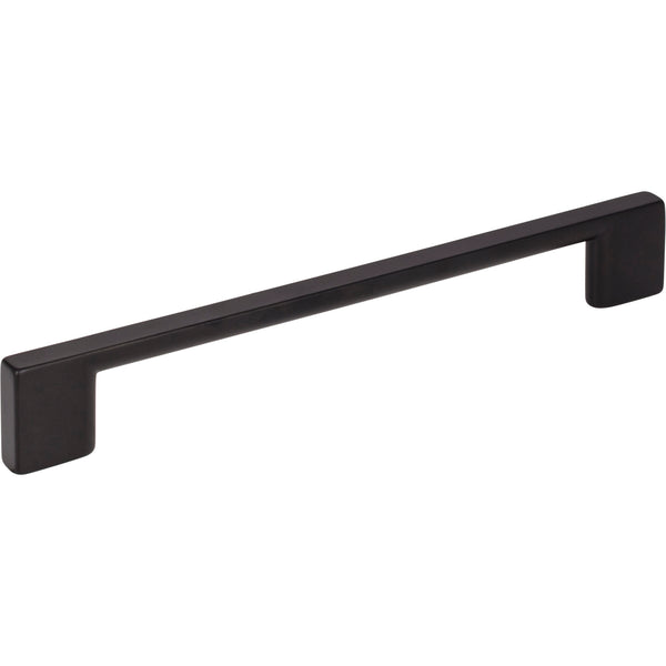 160 mm Center-to-Center Matte Black Square Sutton Cabinet Bar Pull