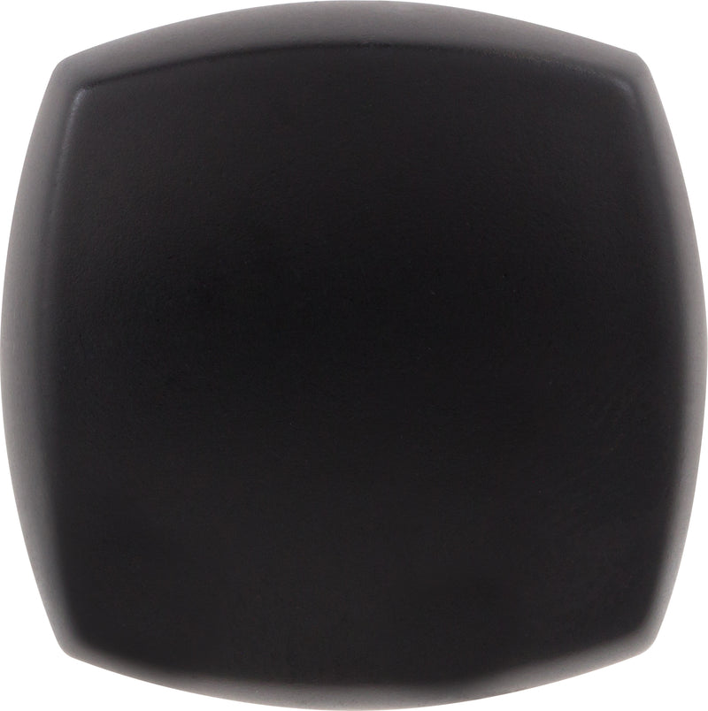 1-1/8" Overall Length Matte Black Square Audrey Cabinet Knob