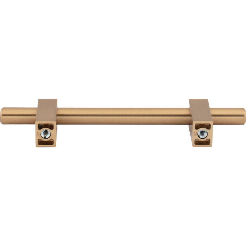 96 mm Center-to-Center Satin Bronze Larkin Cabinet Bar Pull