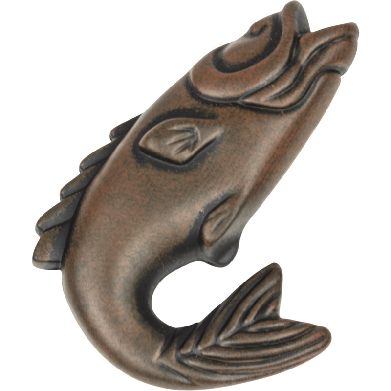 Fish Knob 2 1/4 Inch Rust