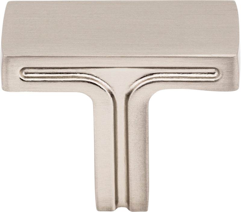 1-3/8" Overall Length Satin Nickel Rectangle Anwick Cabinet Knob