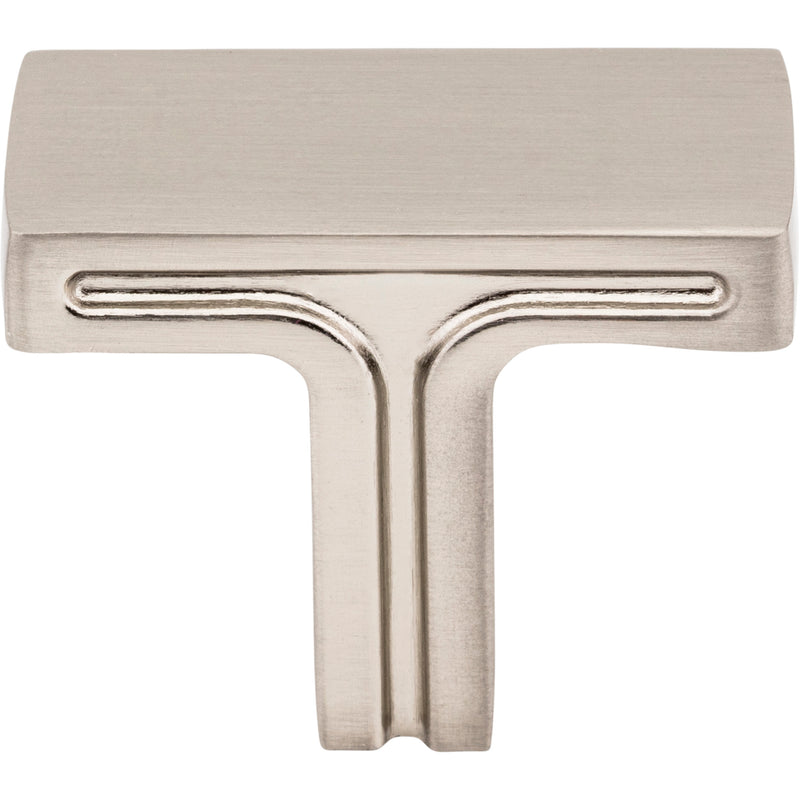 1-3/8" Overall Length Satin Nickel Rectangle Anwick Cabinet Knob