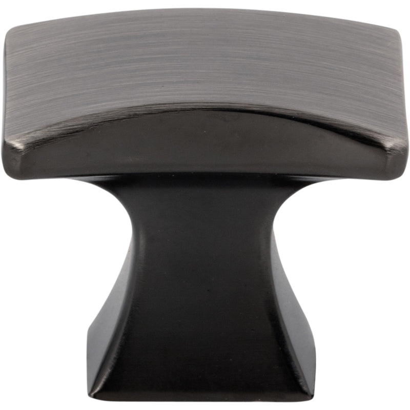 1-1/4" Overall Length Brushed Pewter Flared Philip Cabinet Knob