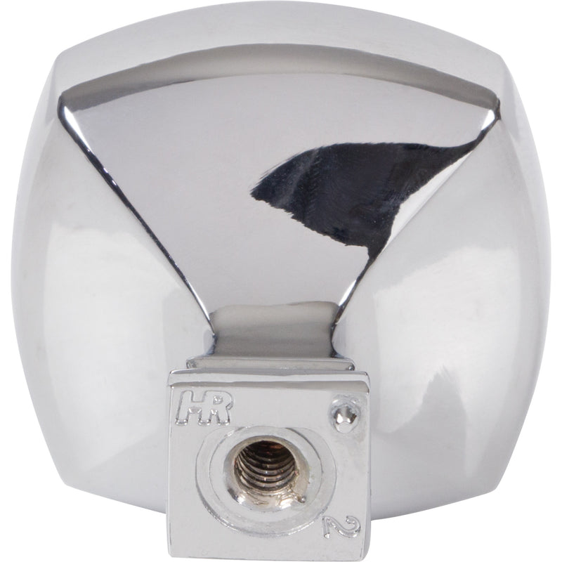 1-3/8" Overall Length Polished Chrome Square Audrey Cabinet Knob