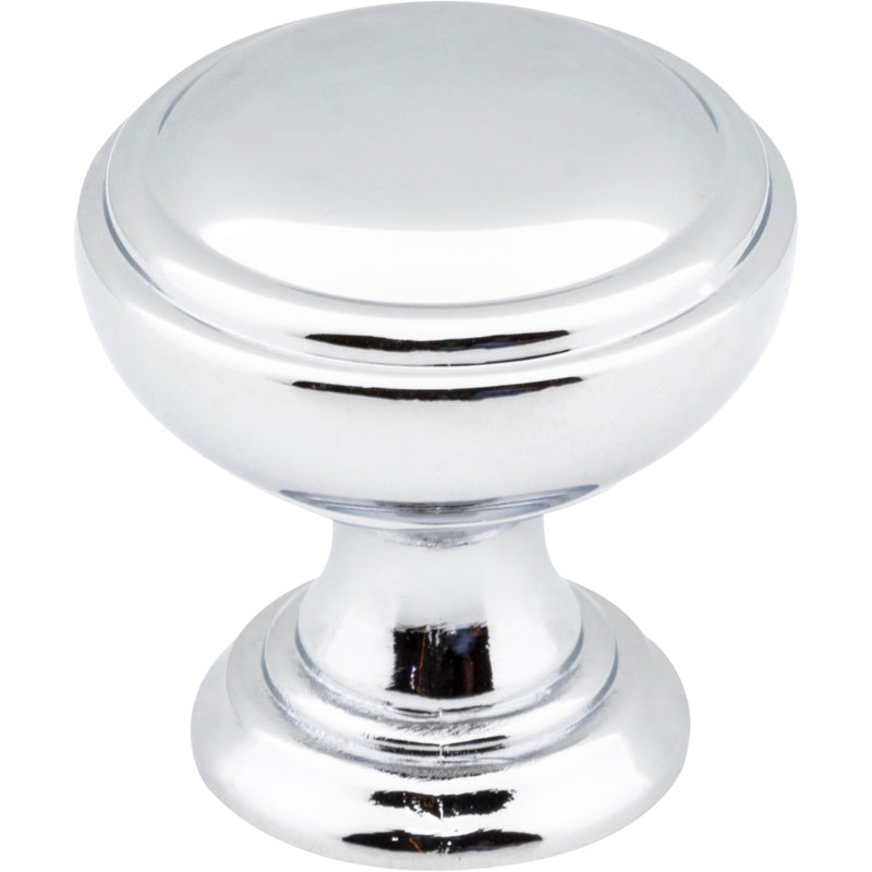 1-1/4" Diameter Polished Chrome Tiffany Cabinet Knob