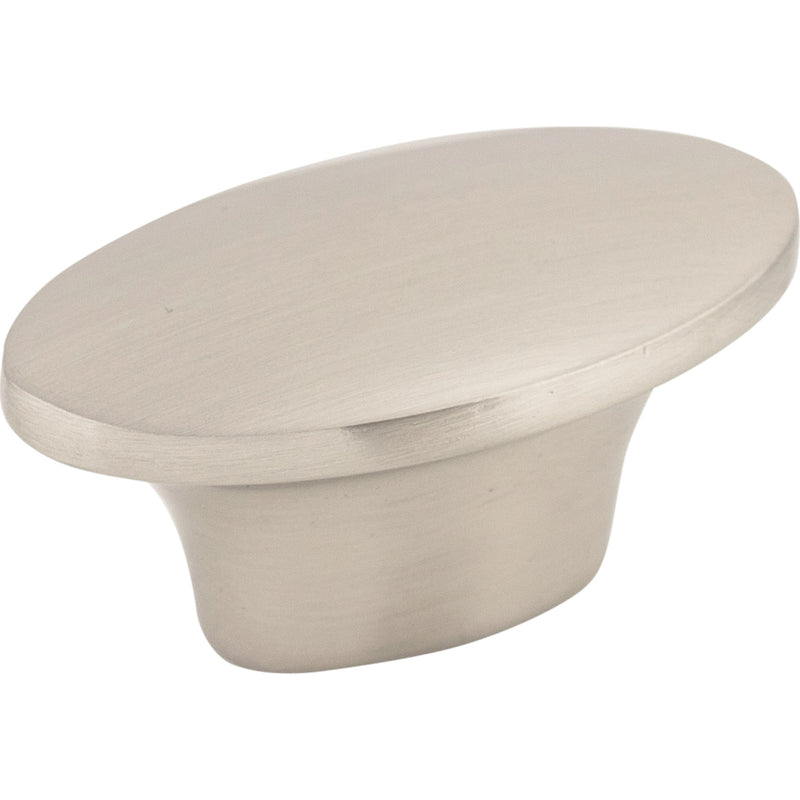 Dakota Oval Knob 1 1/2 Inch Brushed Satin Nickel