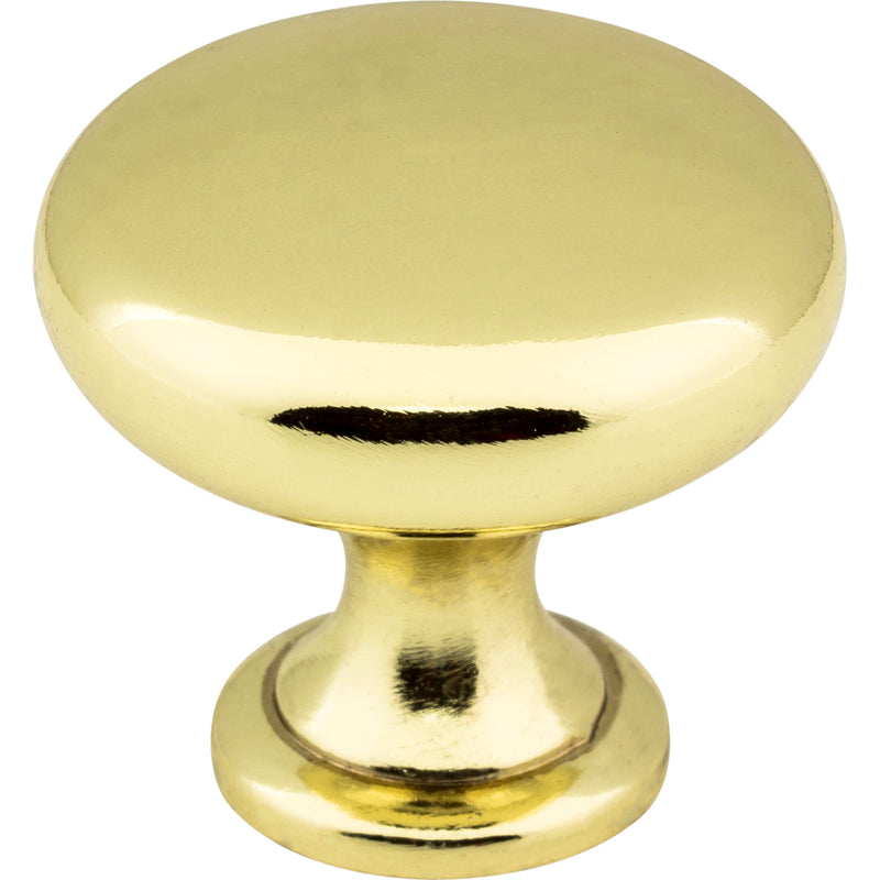 1-3/16" Diameter Polished Brass Madison Cabinet Mushroom Knob