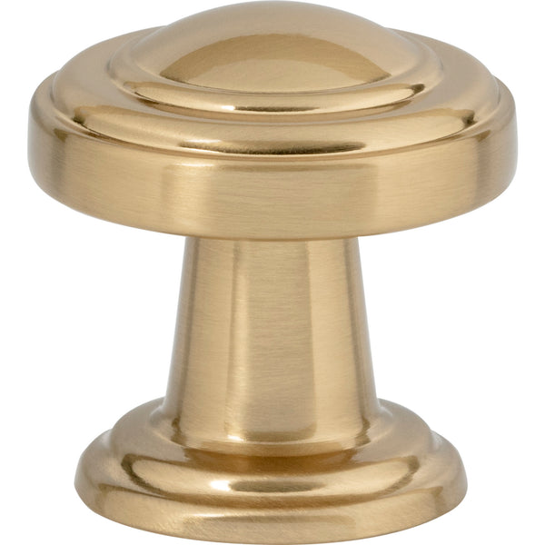 Bronte Knob 1 1/8 Inch Warm Brass