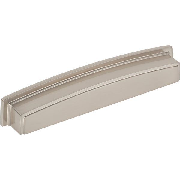 160 mm Center Satin Nickel Square-to-Center Square Renzo Cabinet Cup Pull