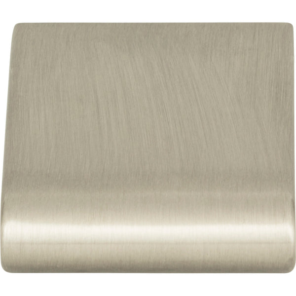 Round Rail Knob 1 1/8 Inch Brushed Nickel