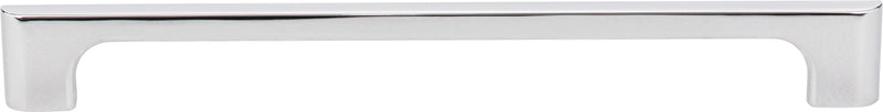 224 mm Center-to-Center Polished Chrome Asymmetrical Leyton Cabinet Pull