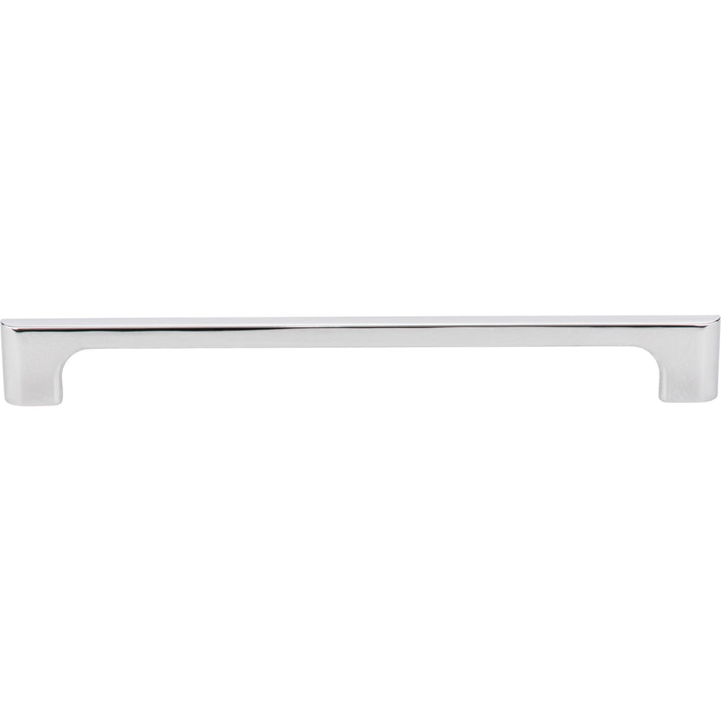 224 mm Center-to-Center Polished Chrome Asymmetrical Leyton Cabinet Pull