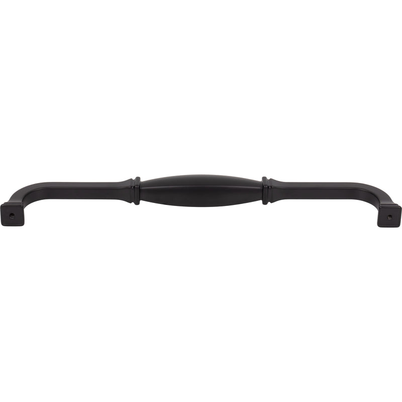 18" Center-to-Center Matte Black Audrey Appliance Handle