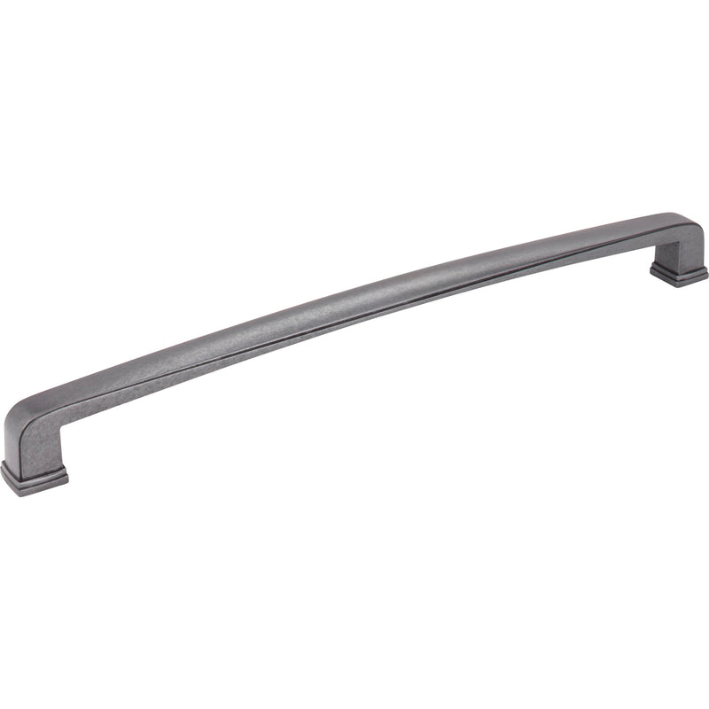 12" Center-to-Center Gun Metal Square Milan 1 Appliance Handle