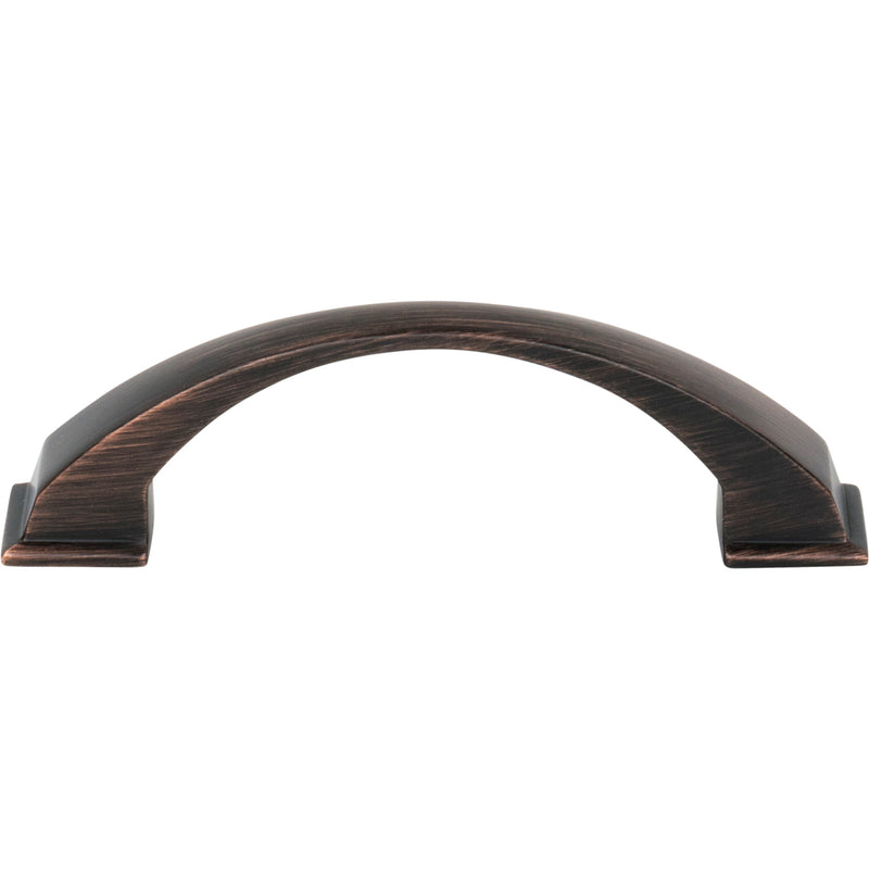 96 mm Center-to-Center Brushed Oil Rubbed Bronze Arched Roman Cabinet Pull