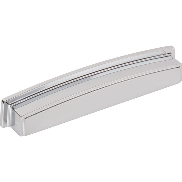 160 mm Center Polished Chrome Square-to-Center Square Renzo Cabinet Cup Pull