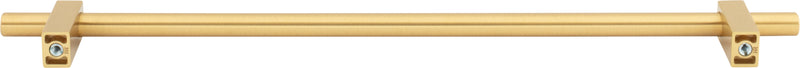 305 mm Center-to-Center Brushed Gold Larkin Cabinet Bar Pull