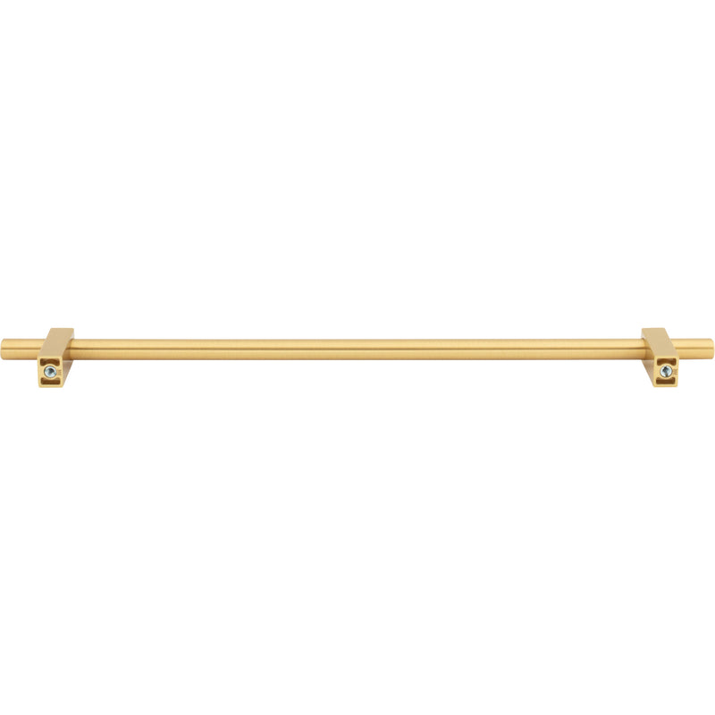 305 mm Center-to-Center Brushed Gold Larkin Cabinet Bar Pull