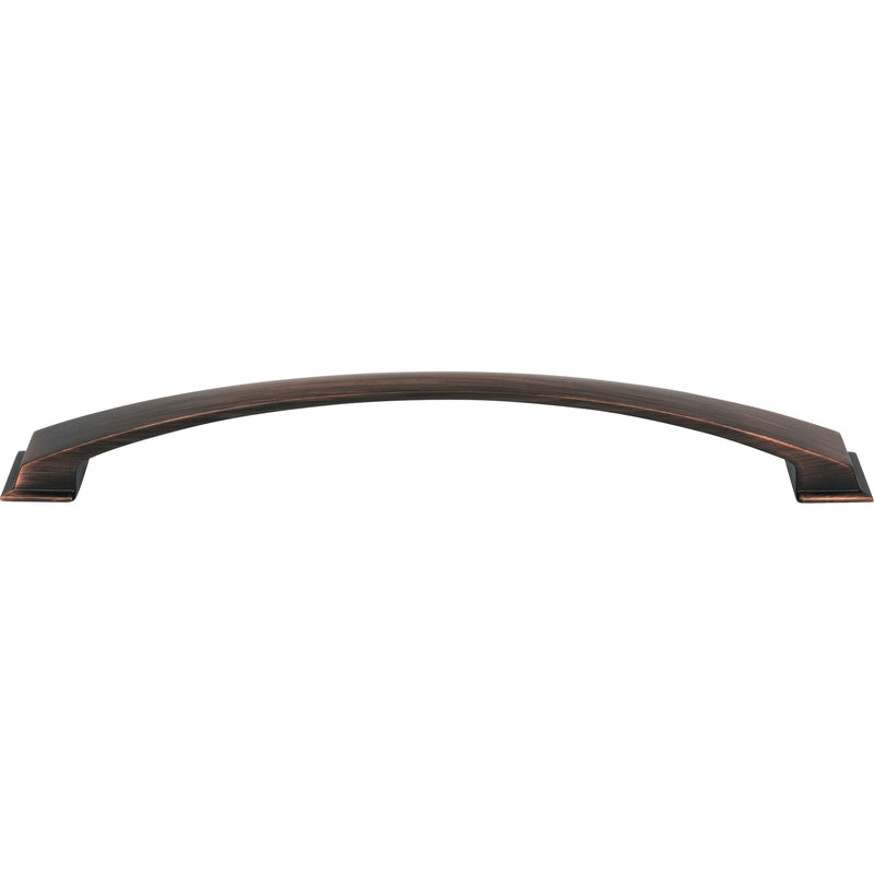 12" Center-to-Center Brushed Oil Rubbed Bronze Arched Roman Appliance Handle