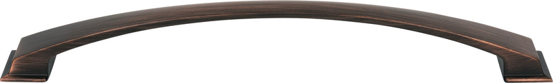 12" Center-to-Center Brushed Oil Rubbed Bronze Arched Roman Appliance Handle