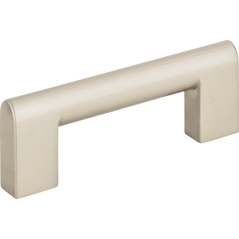 Round Rail Pull 3 Inch (c-c) Brushed Nickel