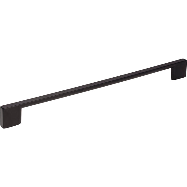 256 mm Center-to-Center Matte Black Square Sutton Cabinet Bar Pull