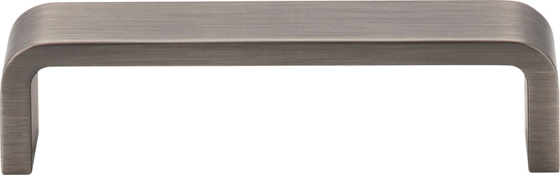 4" Center-to-Center Brushed Pewter Square Asher Cabinet Pull