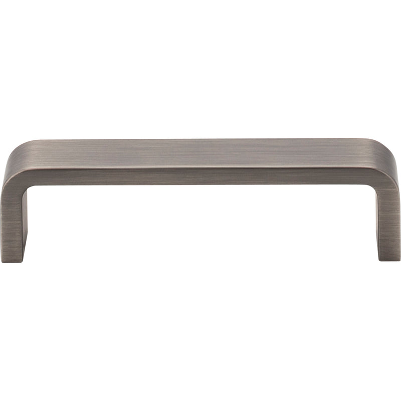 4" Center-to-Center Brushed Pewter Square Asher Cabinet Pull