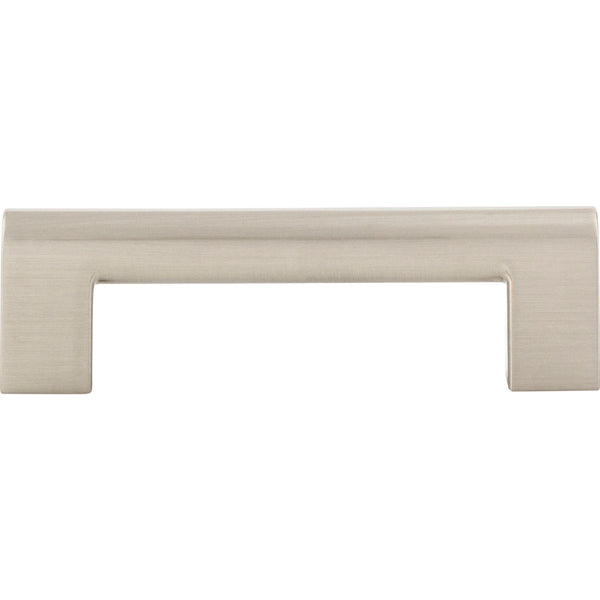 Round Rail Pull 3 3/4 Inch (c-c) Brushed Nickel