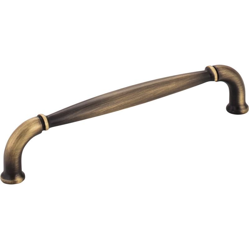 128 mm Center-to-Center Antique Brushed Satin Brass Chesapeake Cabinet Pull