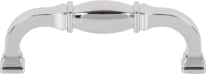 96 mm Center-to-Center Polished Chrome Audrey Cabinet Pull