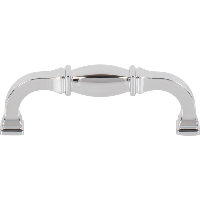 96 mm Center-to-Center Polished Chrome Audrey Cabinet Pull