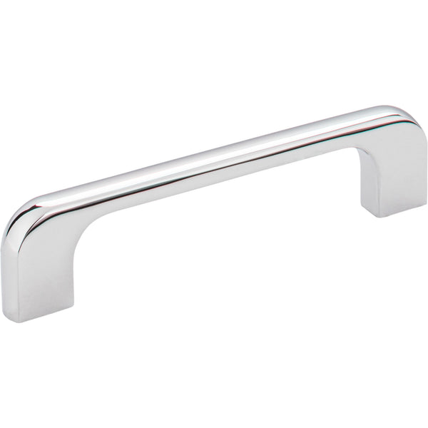 96 mm Center-to-Center Polished Chrome Alvar Cabinet Pull