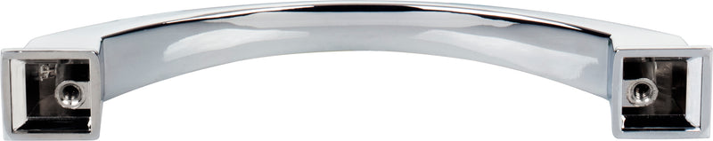 128 mm Center-to-Center Polished Chrome Arched Roman Cabinet Pull