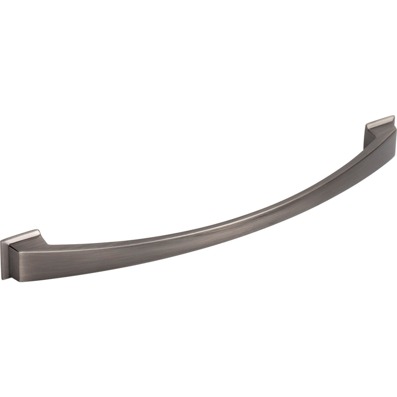 224 mm Center-to-Center Brushed Pewter Arched Roman Cabinet Pull