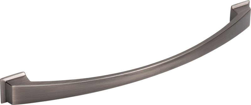 224 mm Center-to-Center Brushed Pewter Arched Roman Cabinet Pull