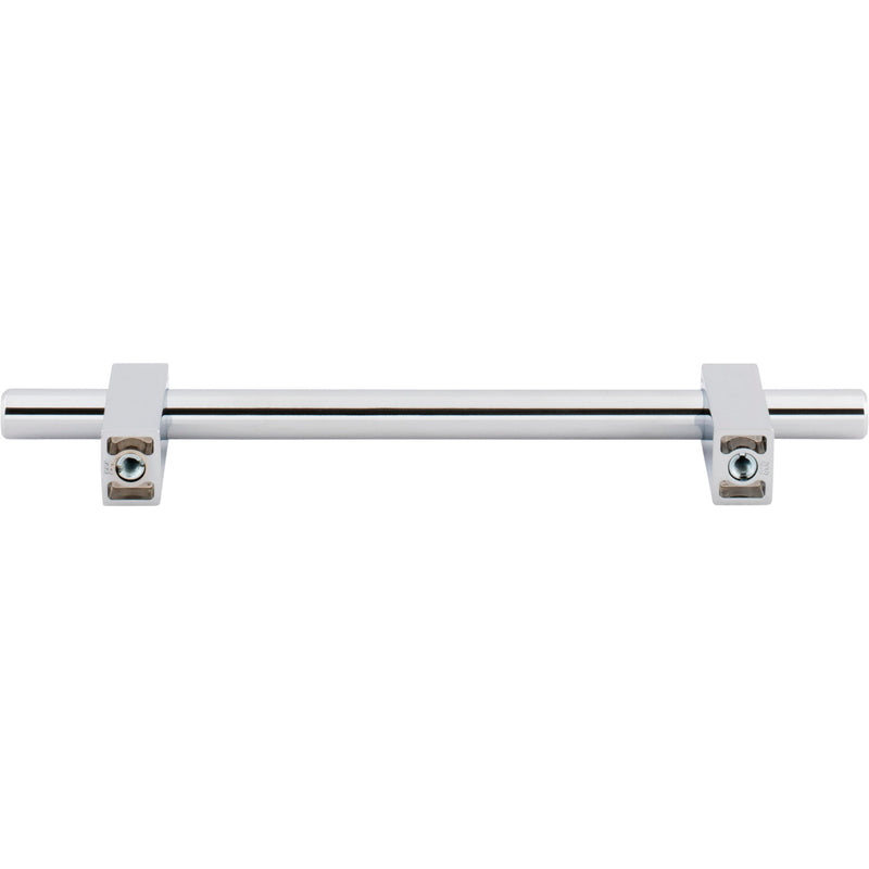 128 mm Center-to-Center Polished Chrome Larkin Cabinet Bar Pull