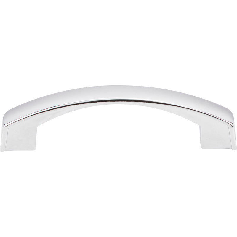 96 mm Center-to-Center Polished Chrome Merrick Cabinet Pull