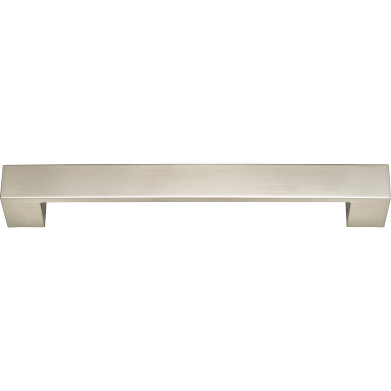 Wide Square Pull 7 9/16 Inch (c-c) Brushed Nickel