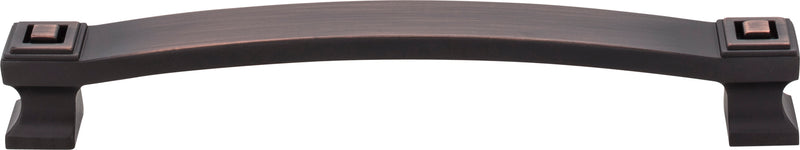 160 mm Center-to-Center Brushed Oil Rubbed Bronze Square Delmar Cabinet Pull