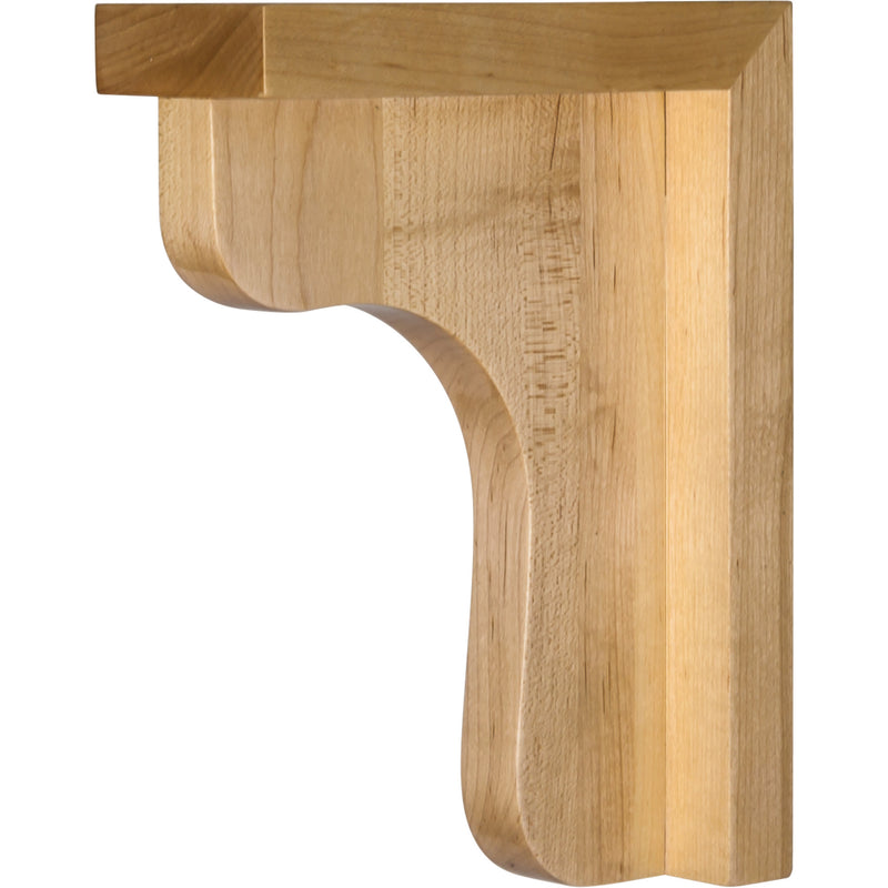 2-1/2" W x 6" D x 6" H Rubberwood Bar Corbel