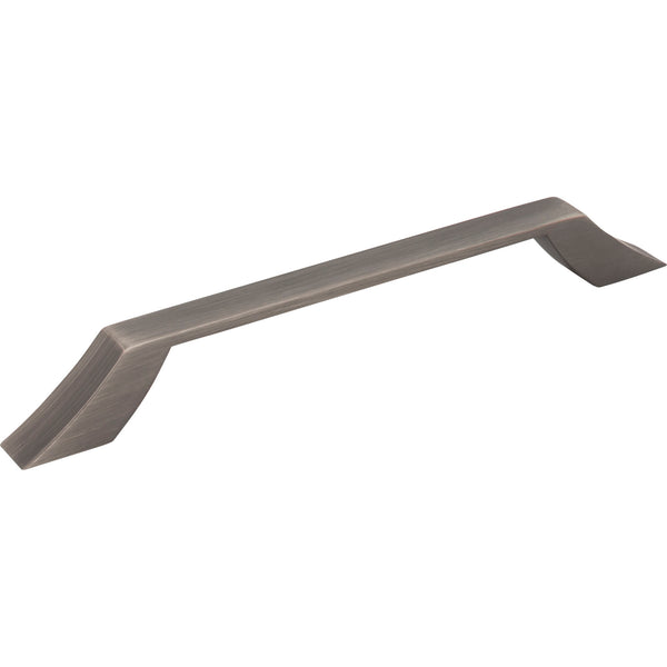 160 mm Center-to-Center Brushed Pewter Square Royce Cabinet Pull