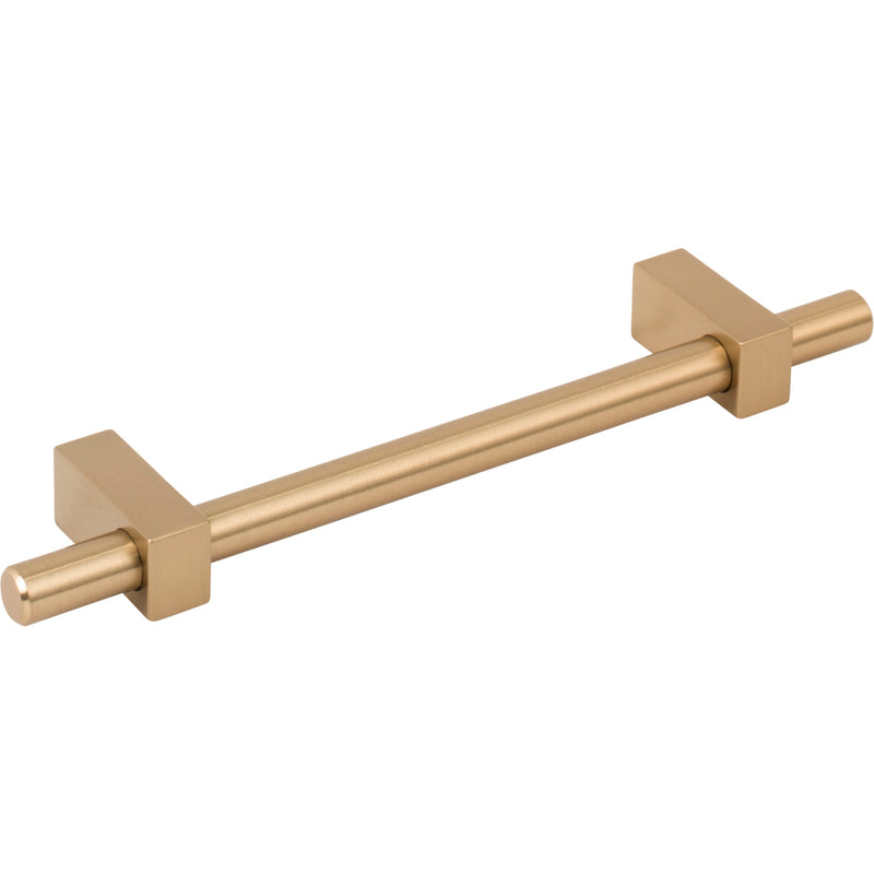 128 mm Center-to-Center Satin Bronze Larkin Cabinet Bar Pull