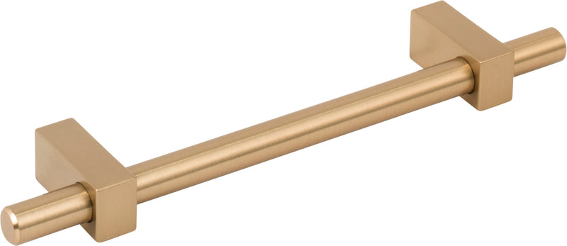 128 mm Center-to-Center Satin Bronze Larkin Cabinet Bar Pull