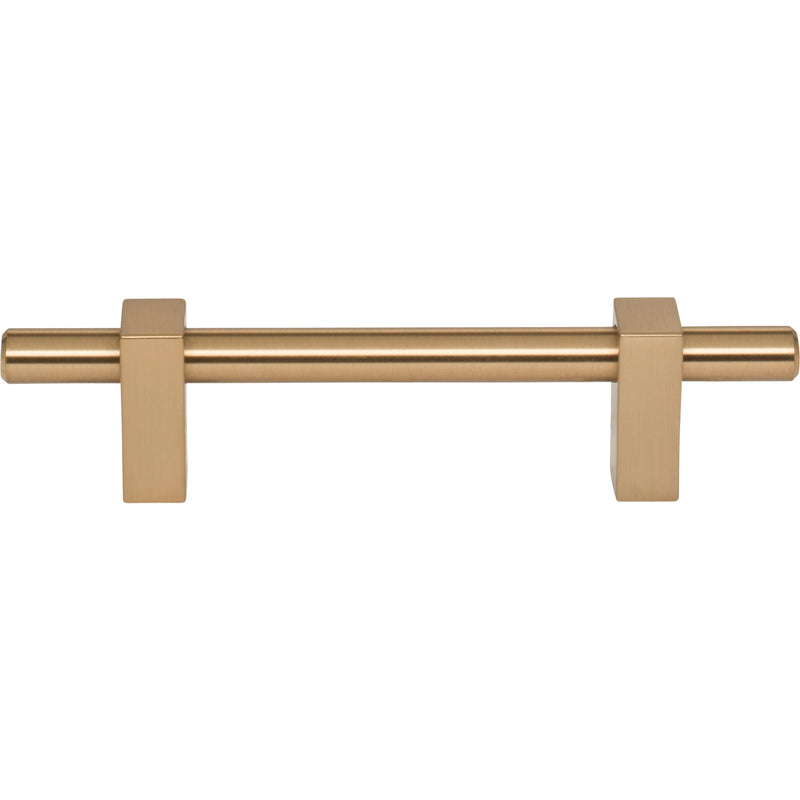 96 mm Center-to-Center Satin Bronze Larkin Cabinet Bar Pull