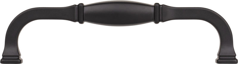 128 mm Center-to-Center Matte Black Audrey Cabinet Pull