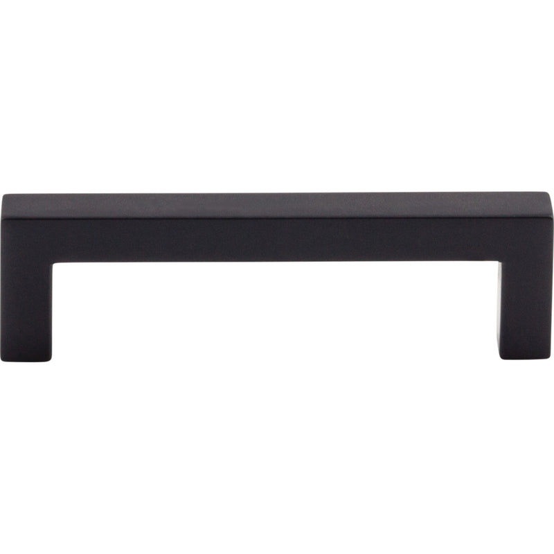 Square Bar Pull 3 3/4 Inch (c-c) Flat Black