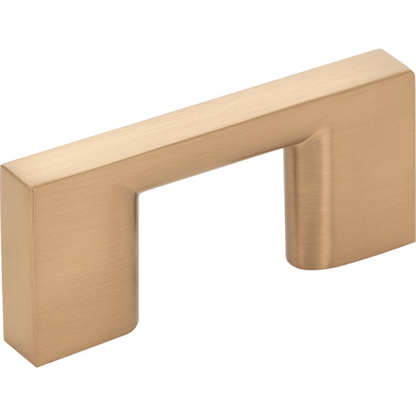 32 mm Center-to-Center Satin Bronze Square Sutton Cabinet Bar Pull