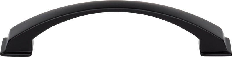 128 mm Center-to-Center Matte Black Arched Roman Cabinet Pull